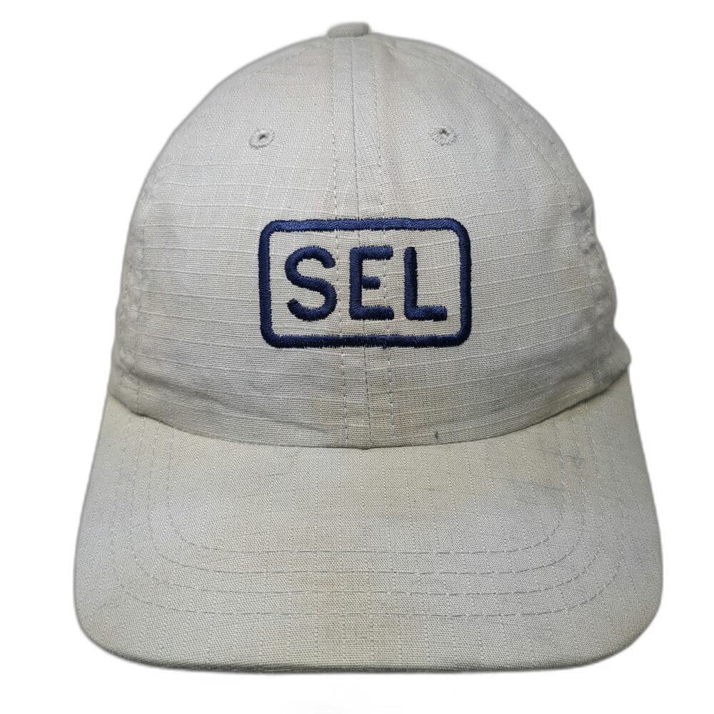 Competition Headwear SEL Baseball Cap Gray One Size Made In USA Strapback Hat